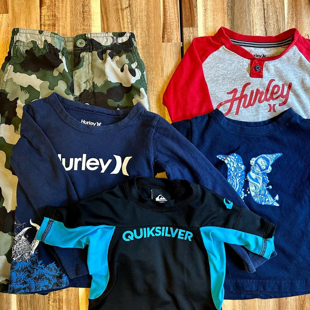 Boys 18mo Hurley surf skate bundle